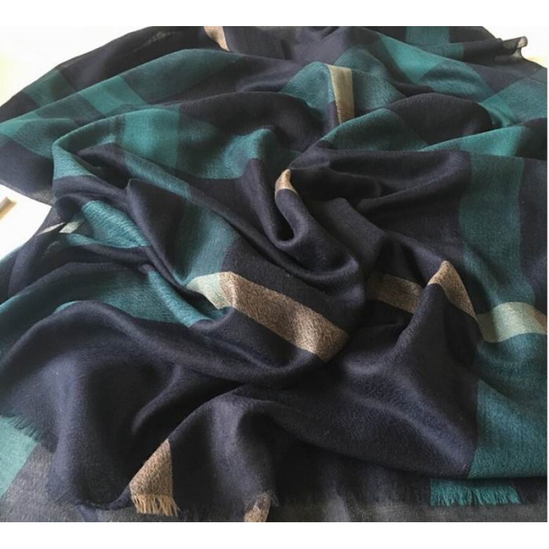 Pure Cashmere Scarves Green Multicolor Women Fashional Winter Scarf